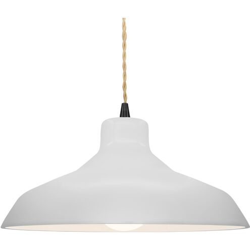 Radiance LED 15.5 inch Bisque and Matte Black Pendant Ceiling Light