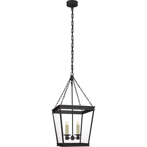 Chapman & Myers Launceton 4 Light 17 inch Bronze Linear Lantern Pendant Ceiling Light, Medium