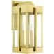 Lexington 3 Light 23 inch Natural Brass Outdoor Wall Lantern
