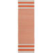 Oxford 63 X 39 inch Burnt Orange, Light Gray Rug
