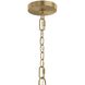 Jheni 6 Light 30 inch Brushed Gold Chandelier Ceiling Light