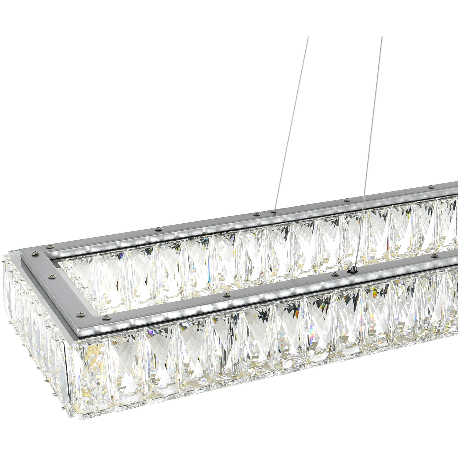 Felicity LED 52 inch Chrome Pool Table Light Ceiling Light