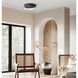 Azria LED 15 inch Matte Black Flush Mount Ceiling Light