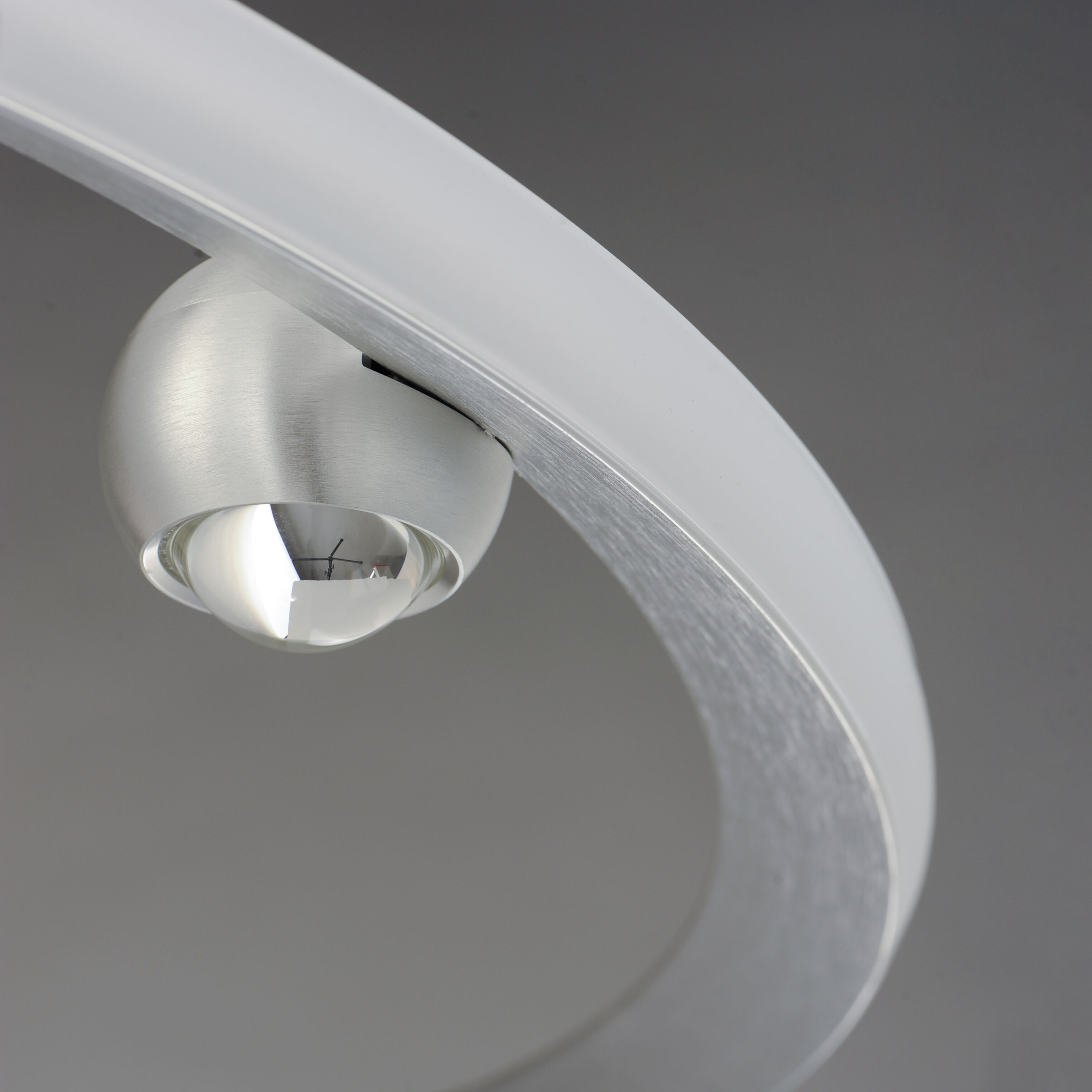 Nodes LED 40 inch Brushed Aluminum Ring Pendant Ceiling Light