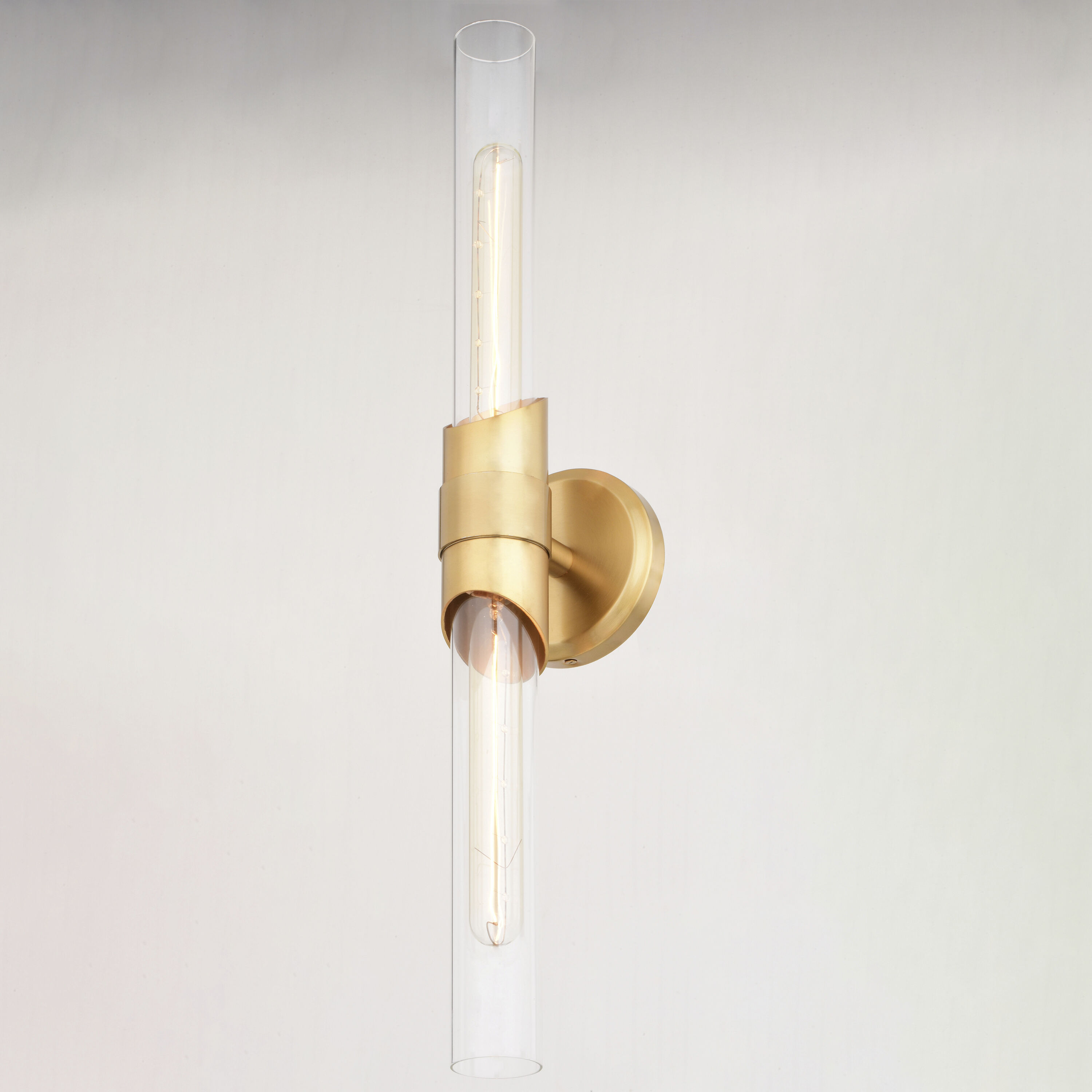 Webster LED 4.75 inch Natural Brass Bathroom Light Wall Light