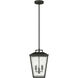 Drew & Jonathan Kennewick 2 Light 9 inch Textured Black Outdoor Pendant Lantern, Medium