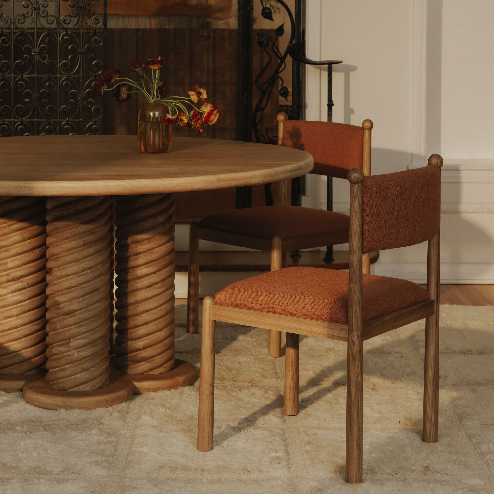 Villetta Pink Dining Chair, Set of 2