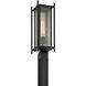 Jacobs 1 Light 18.5 inch Matte Black Outdoor Post Lantern
