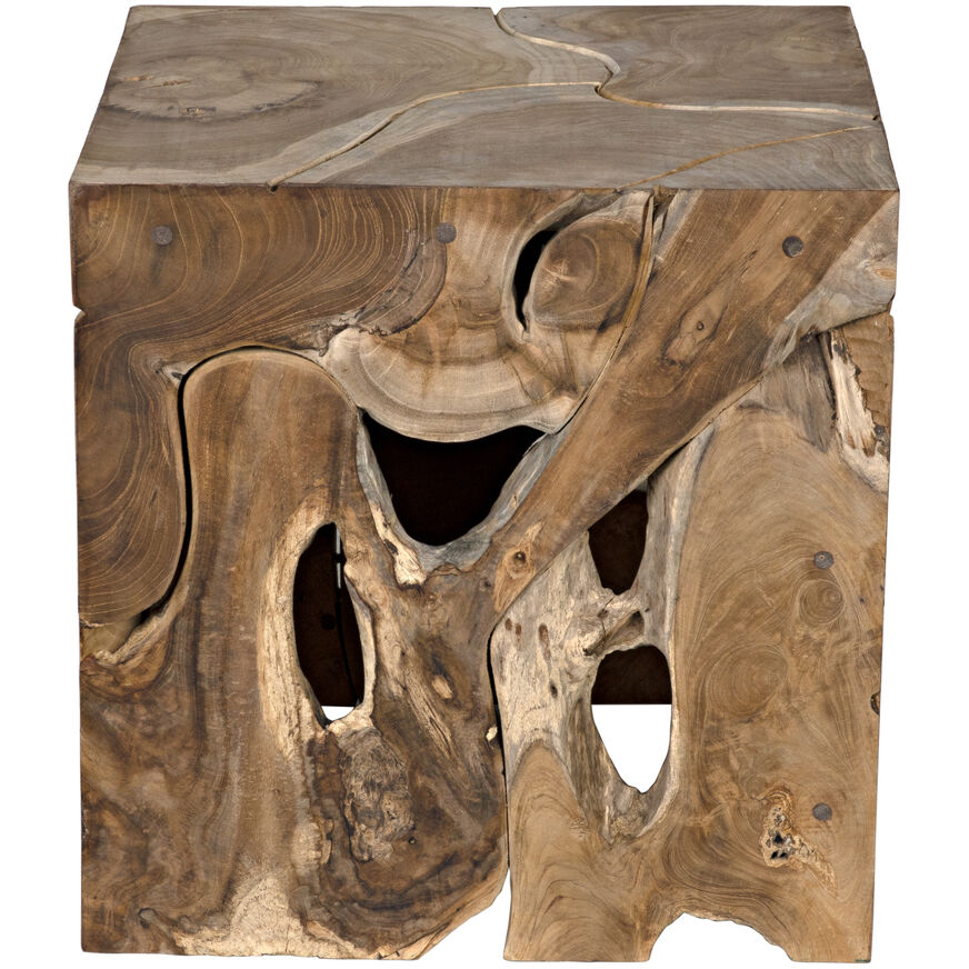 Vert 16 X 16 inch Clear Coat Satin Side Table