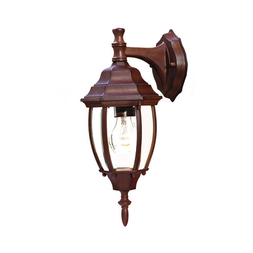 Wexford 1 Light 16 inch Burled Walnut Exterior Wall Mount