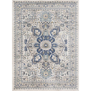 Athens 87 X 63 inch Dark Blue Rug in 5 x 8, Rectangle