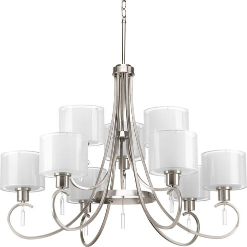 Beardsley 9 Light 36 inch Brushed Nickel Chandelier Ceiling Light