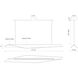 Taro LED 47.25 inch Black and White Linear Pendant Ceiling Light