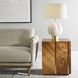 Seven Wonders 24 X 20 inch Maple Burl and Acacia and Alder Wood Side Table