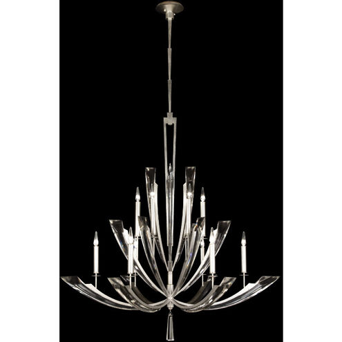 Vol de Cristal 12 Light 54 inch Silver Chandelier Ceiling Light in Crystal