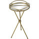 Nasso 29 X 16 inch Brass Accent Table