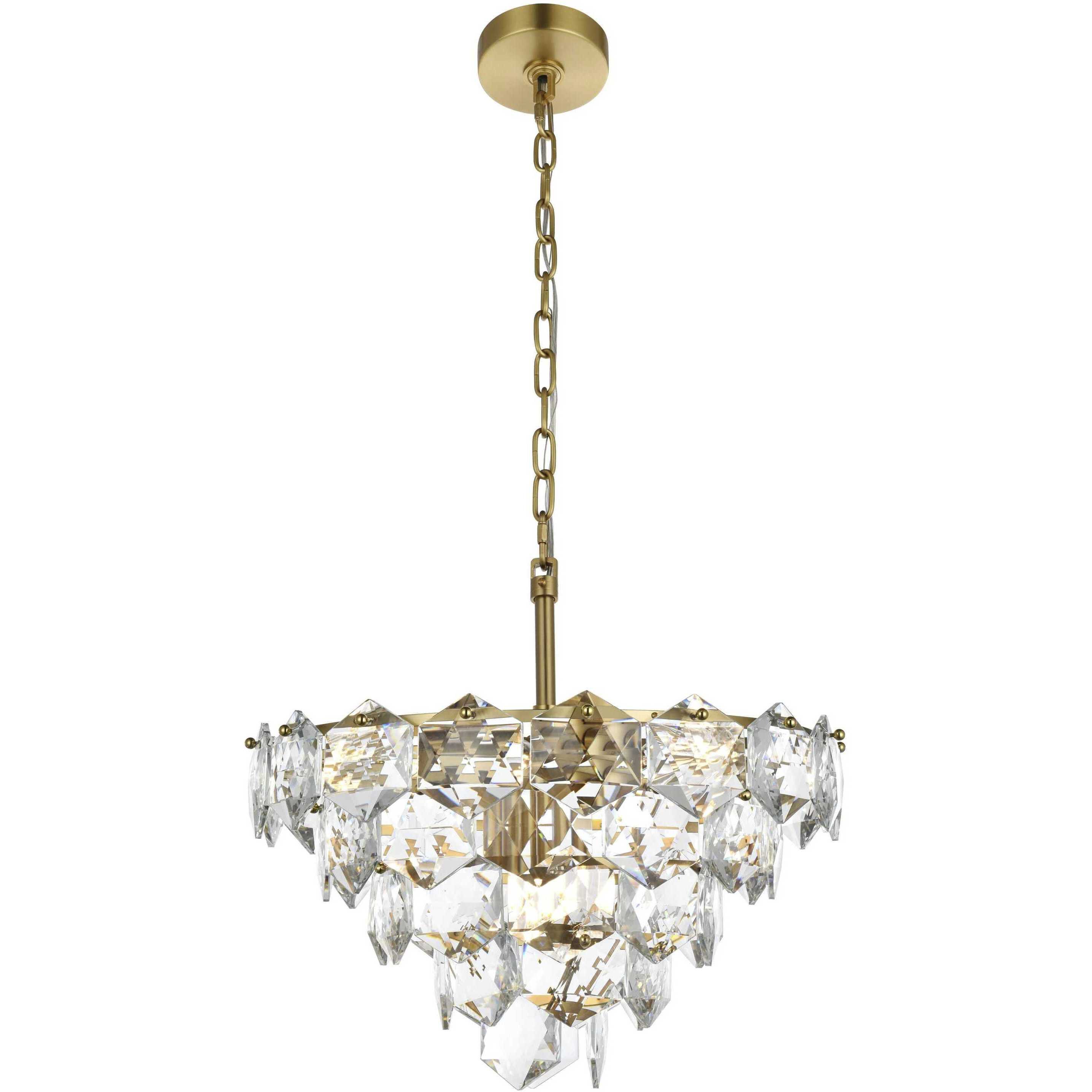 Adaline 8 Light 20 inch Satin Gold Chandelier Ceiling Light