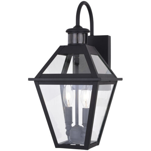 Nottingham Textured Black Outdoor Motion Sensor in 2