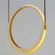 Tether LED 5.5 inch Natural Aged Brass Single Pendant Ceiling Light