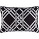 Pagoda 20 inch Metallic - Silver, Black Pillow Kit