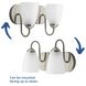 Gather 2 Light 12 inch Brushed Nickel Bath Vanity Wall Light in Bulbs Not Included, Standard