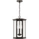 Walton 4 Light 12 inch Oiled Bronze Outdoor Hanging Lantern