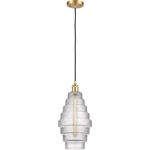 Ballston Cascade LED 8 inch Satin Gold Mini Pendant Ceiling Light