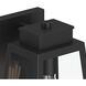 Hedry 1 Light 10 inch Matte Black Outdoor Wall Lantern