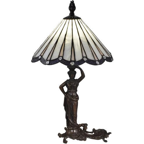 Evelyn 20 inch 60.00 watt Antique Bronze Table Lamp Portable Light