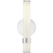 Madison LED 2.38 inch Polished Nickel and Glossy Opal Bath Vanity Light Wall Light