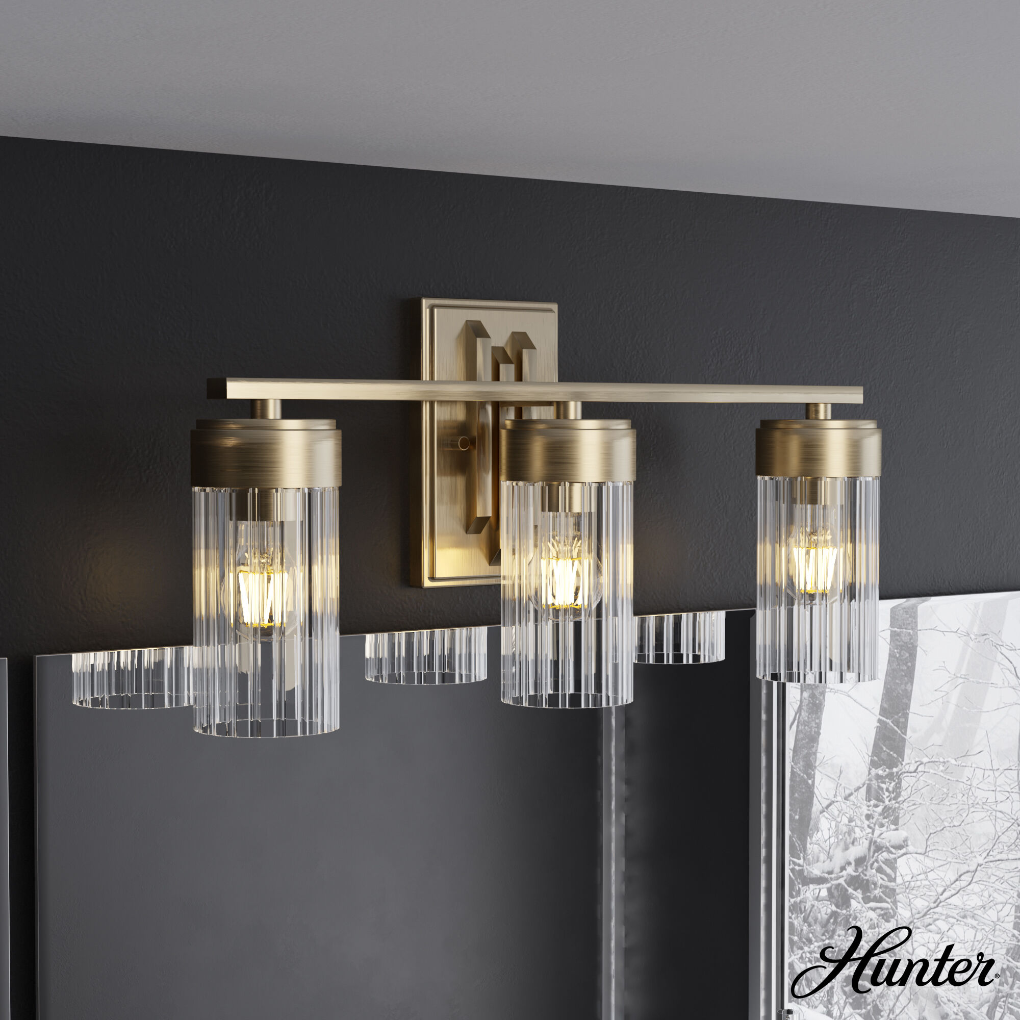 Hunter vanity lights new arrivals
