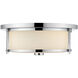 Savannah 3 Light 15.75 inch Chrome Flush Mount Ceiling Light