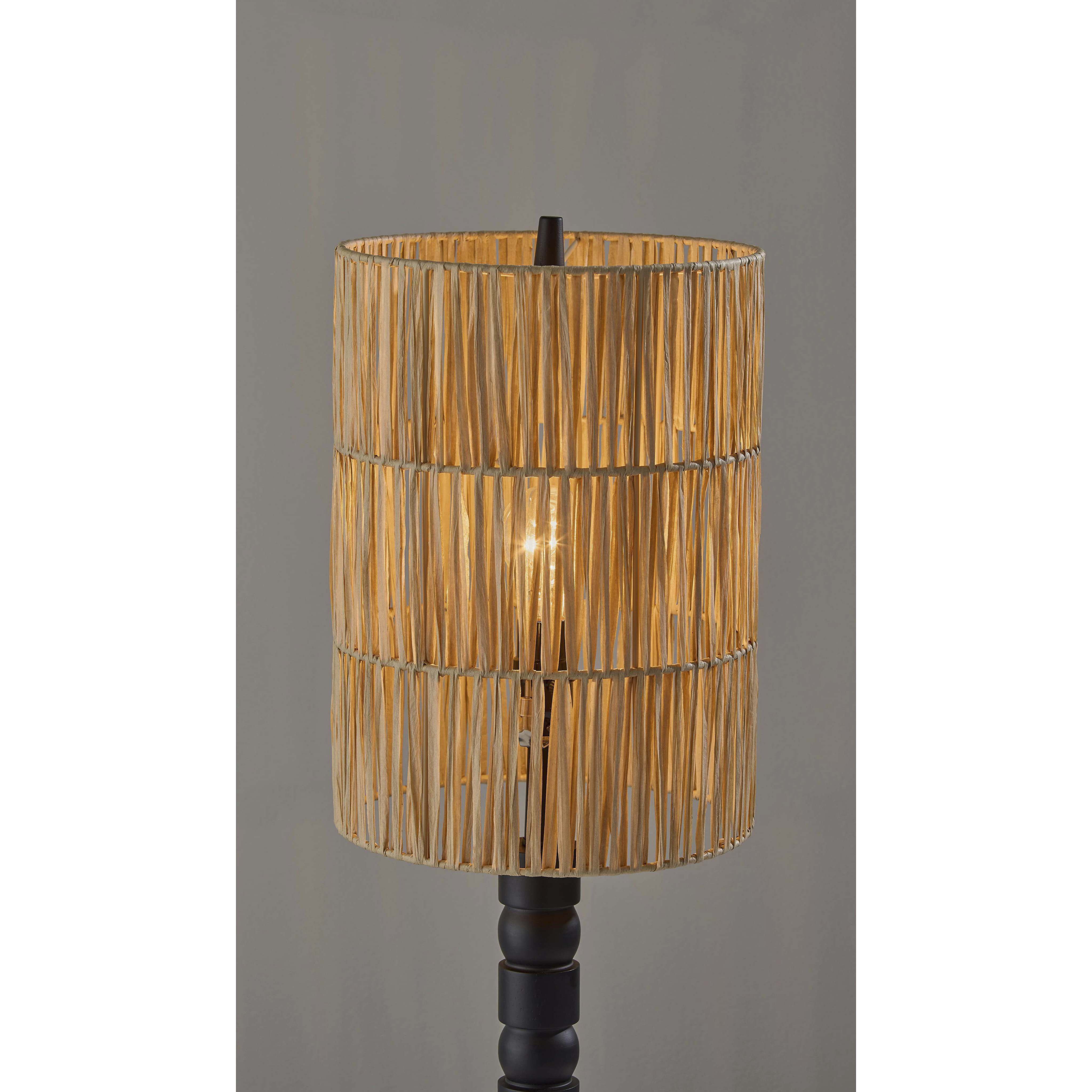 Norfolk 30 inch 40.00 watt Black Wood Table Lamp Portable Light