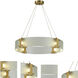 Lyra 4 Light 24 inch Gold Dining Chandelier Ceiling Light