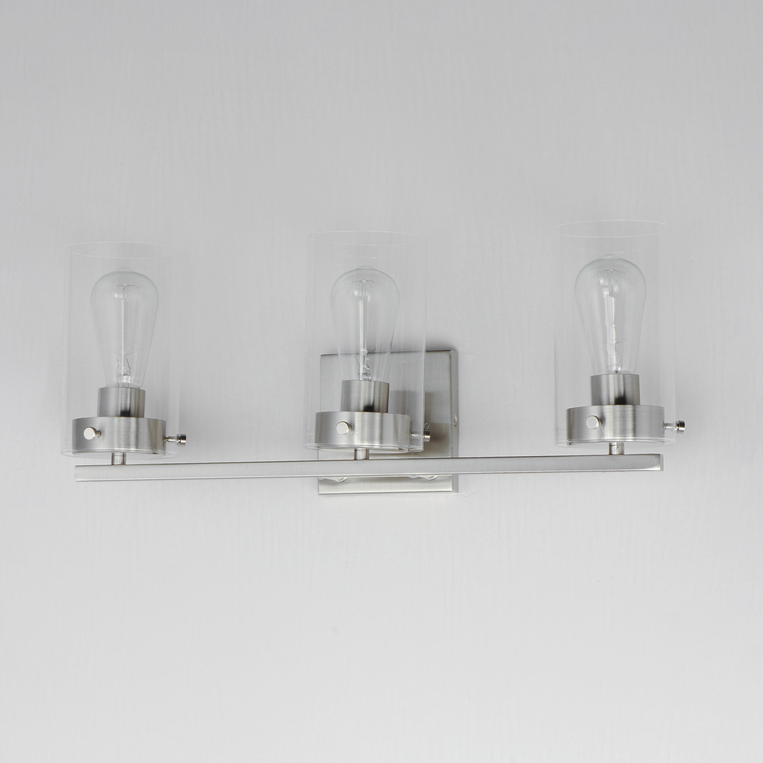 Pinn 3 Light 21 inch Satin Nickel Bath Vanity Wall Light