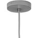 Ziggy 1 Light 12 inch Matte Gray with Slate Bronze Indoor Pendant Ceiling Light