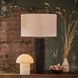 Zara 30.5 inch 150.00 watt Blacken Zinc Table Lamp Portable Light