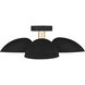 ED Ellen DeGeneres Jane 3 Light 24 inch Midnight Black Semi-Flush Mount Ceiling Light