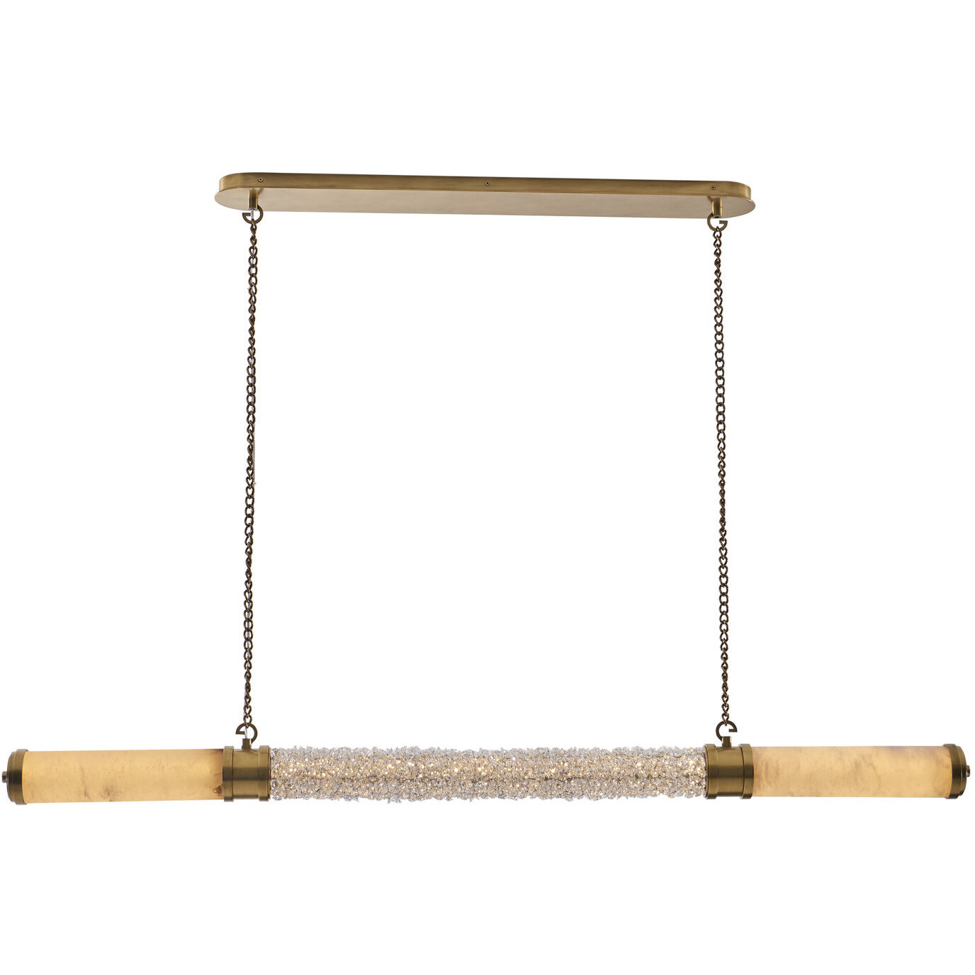 Tubo Island Light Ceiling Light in True Brass