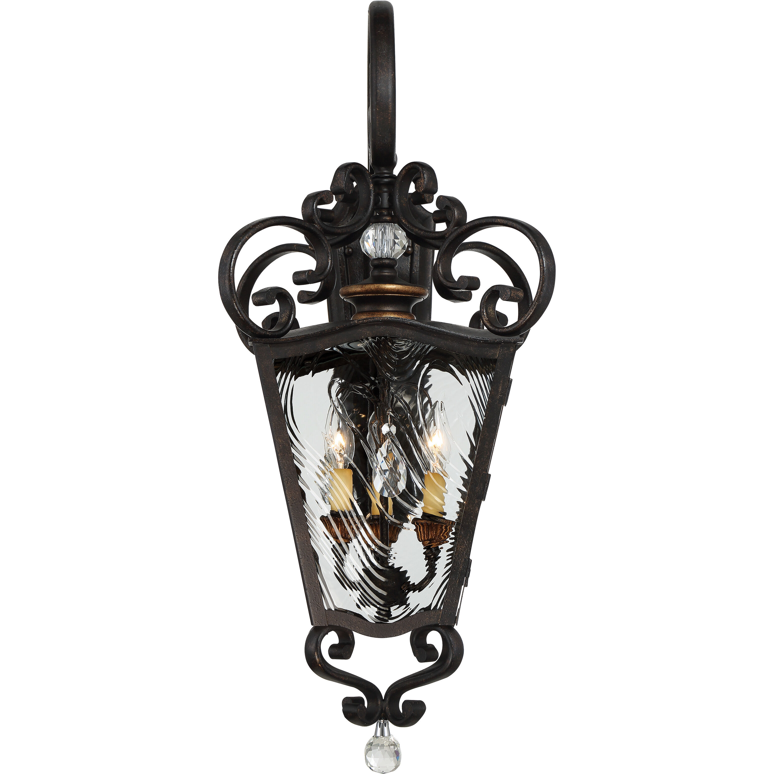 Great Outdoors Brixton Ivey 3 Light 13.25 inch Terraza Village Aged Patina Outdoor Lantern in Terra Villa Aged Patina, The Great Outdoors