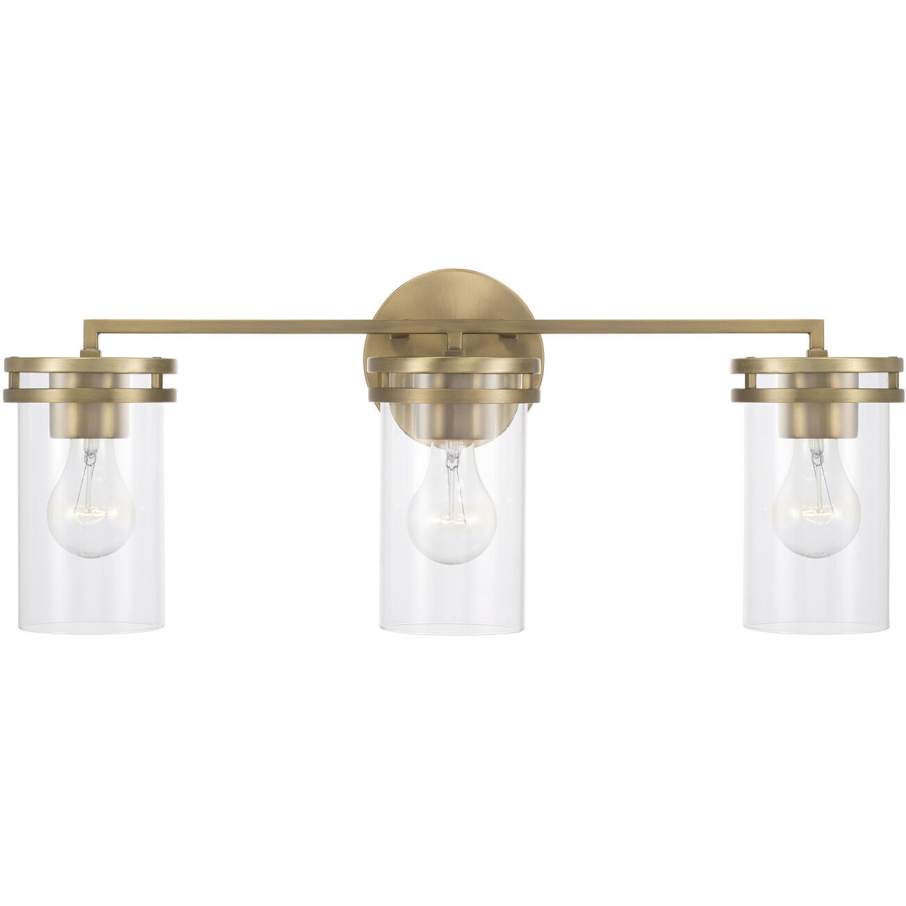 Fuller 3 Light 24 inch Aged Brass Vanity Light Wall Light