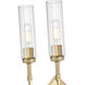 Esme 2 Light 8 inch Modern Gold Wall Sconce Wall Light