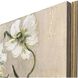 A New Bloom White and Green and Metallic Canvas, The Studio