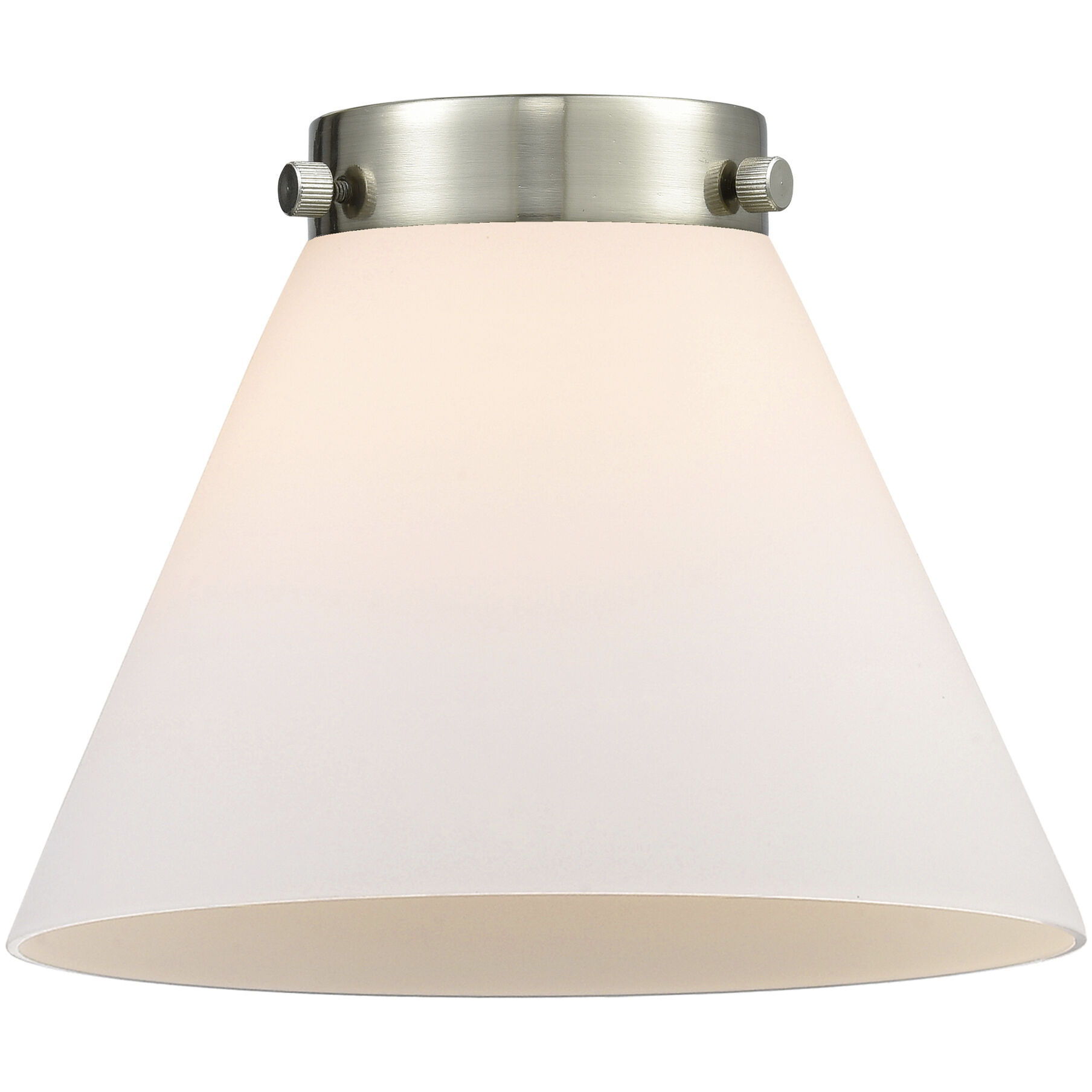 Nouveau 2 Cone LED 7.75 inch Oil Rubbed Bronze Mini Pendant Ceiling Light in Matte White