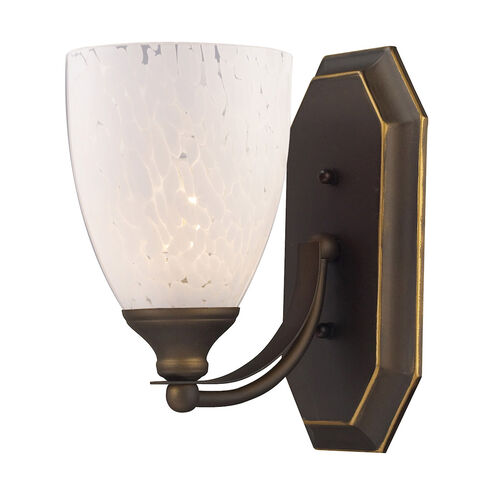 Sea of Azov 1 Light 8 inch Aged Bronze Vanity Light Wall Light