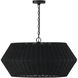 Boca 6 Light 29.5 inch Matte Black Pendant Ceiling Light