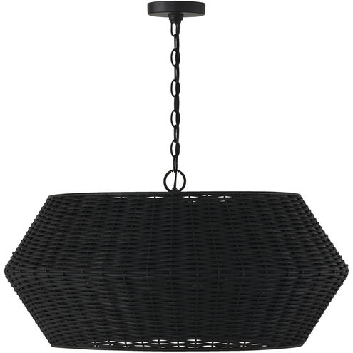 Boca 6 Light 29.5 inch Matte Black Pendant Ceiling Light