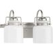 Fessler 2 Light 13 inch Brushed Nickel Bath Light Wall Light