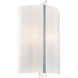 Clarte 2 Light 9 inch Chrome ADA Wall Sconce Wall Light