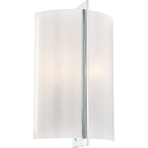 Clarte 2 Light 9 inch Chrome ADA Wall Sconce Wall Light